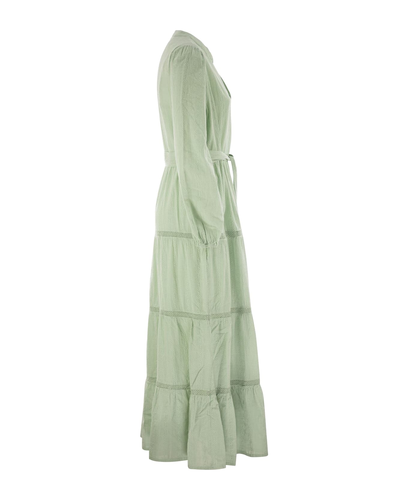MC2 Saint Barth Leyde - Cotton Long Dress - Light Green