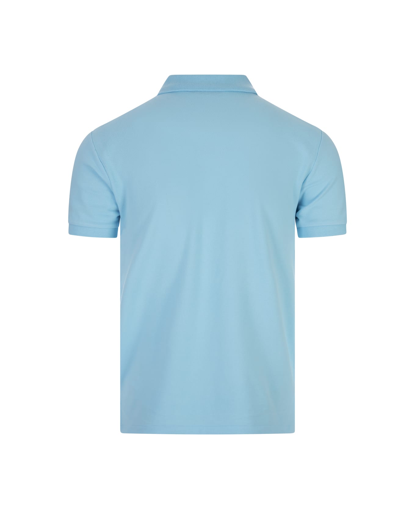 Ralph Lauren Turquoise And Pink Slim-fit Piquet Polo Shirt - Blue