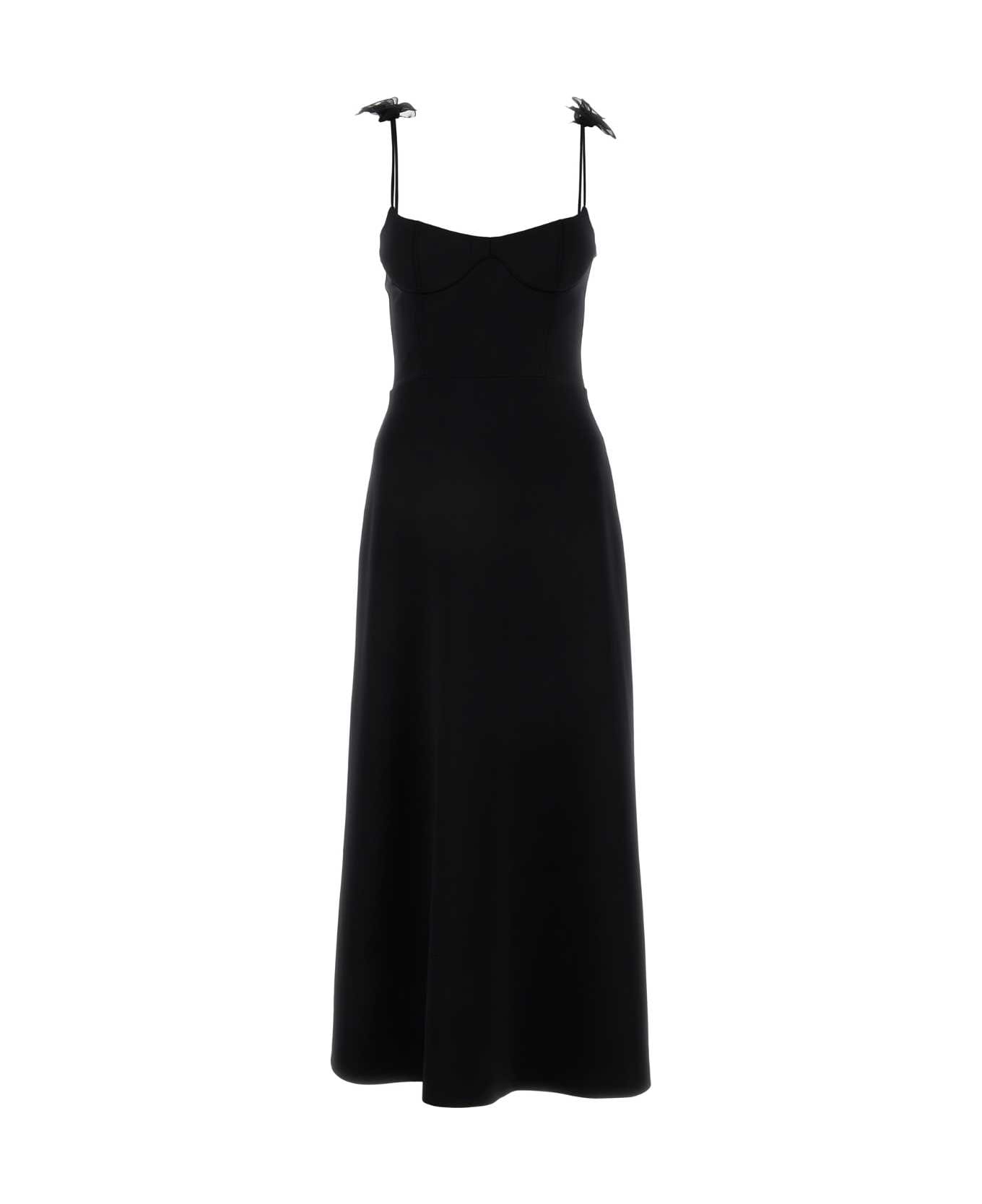 Magda Butrym Black Stretch Nylon Dress - BLACK