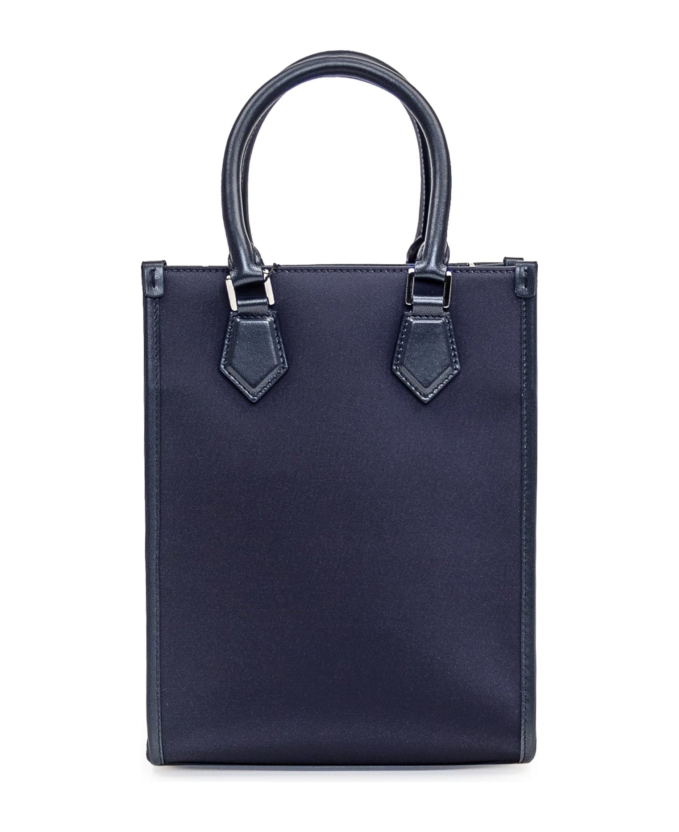 Dolce & Gabbana Small Nylon Tote Bag With Logo - Blue