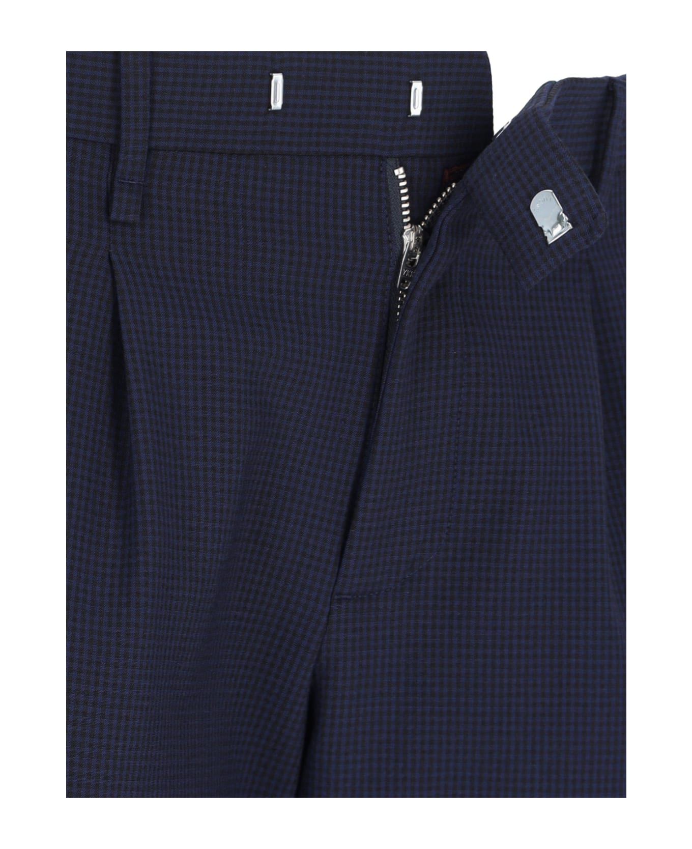 Paul Smith Check Trousers - Blue ボトムス