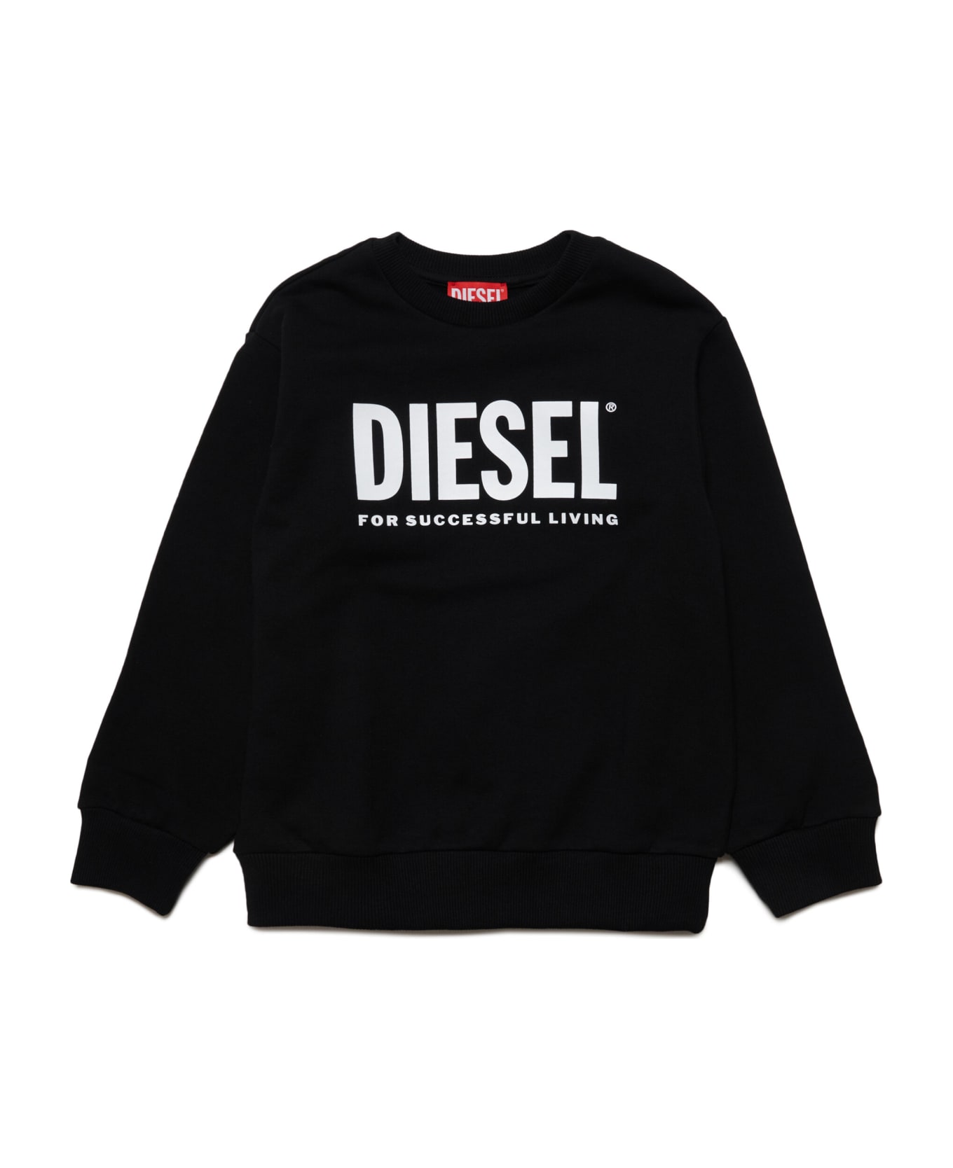 Diesel Lsfort Di Over Sweaters Diesel Cotton Crew-neck Sweatshirt With Logo