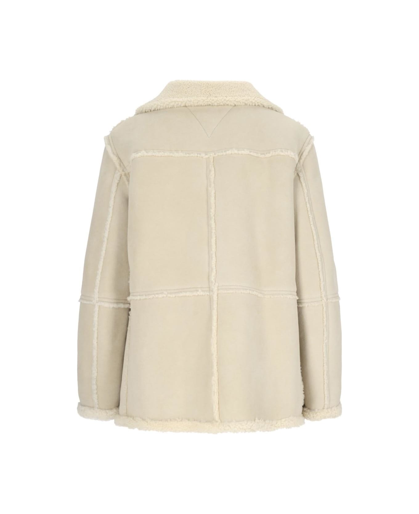 Bottega Veneta Shearling Jacket - Beige