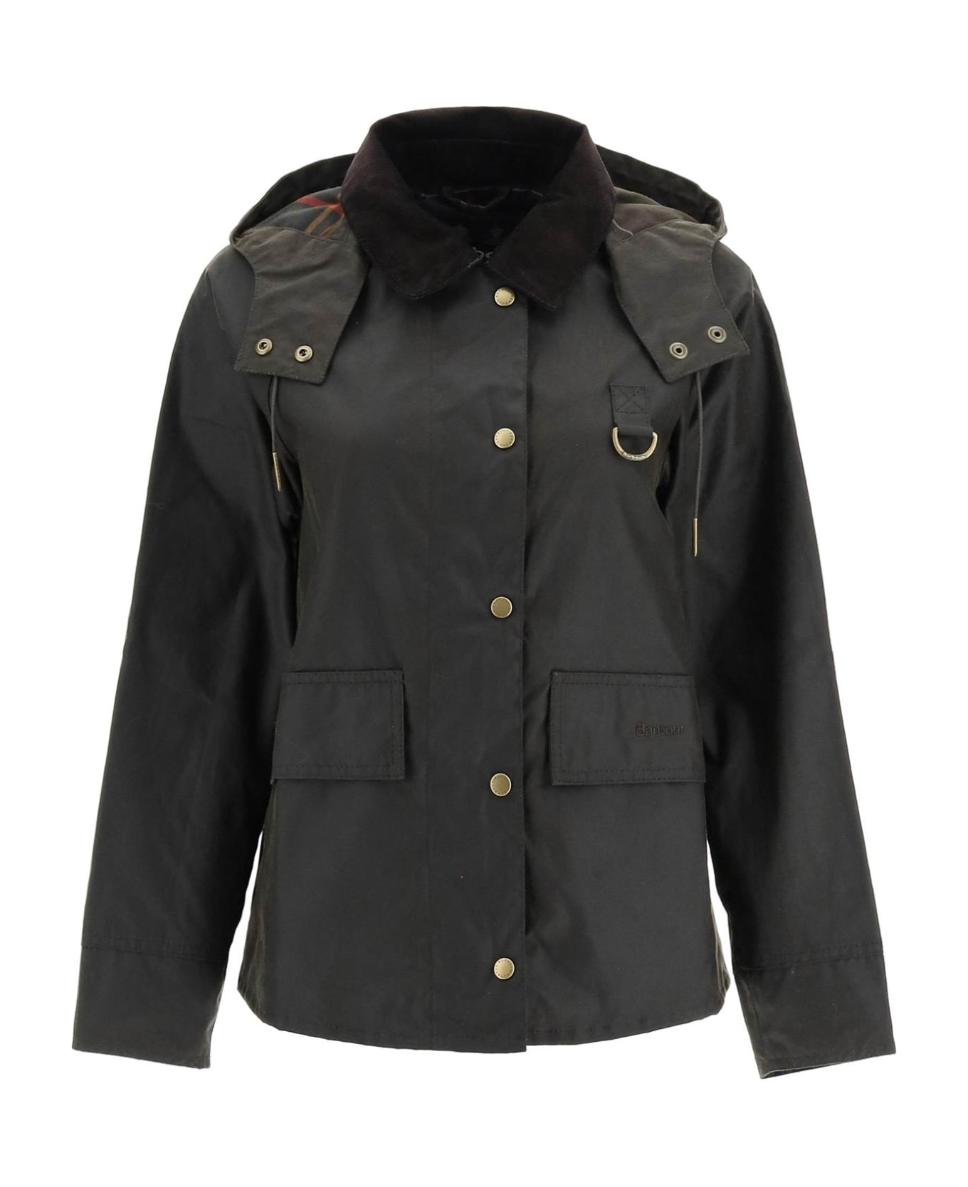 Barbour Avon Waxed Jacket - OLIVE CLASSIC (Brown)