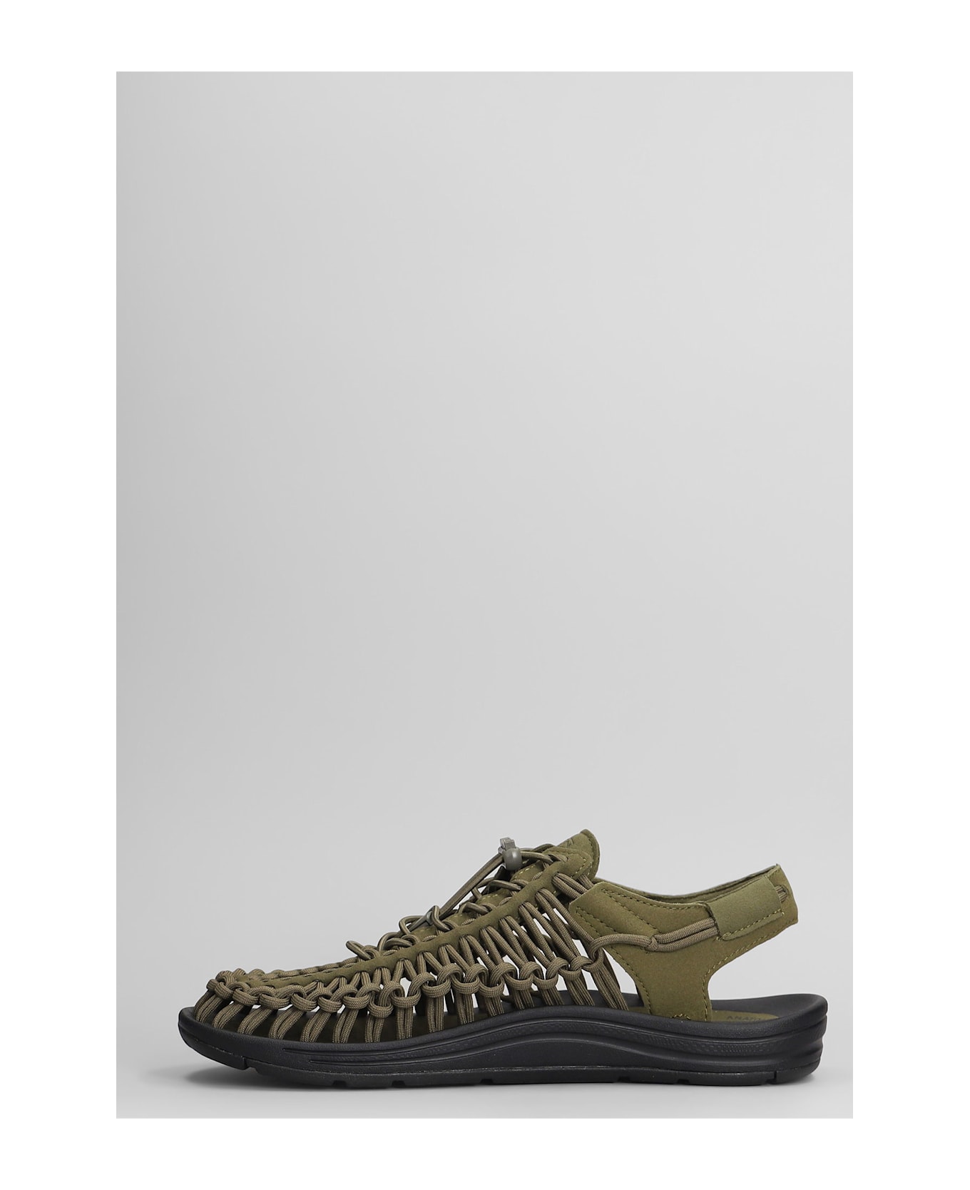 Keen Uneek M Flats In Green Suede And Fabric - green