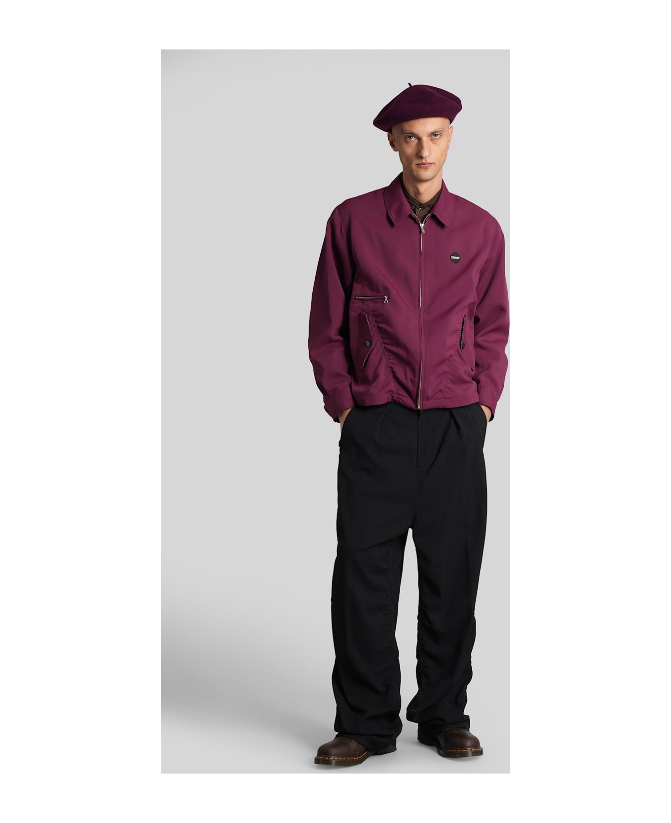Undercover Jun Takahashi Casual Jacket In Bordeaux Polyester - bordeaux