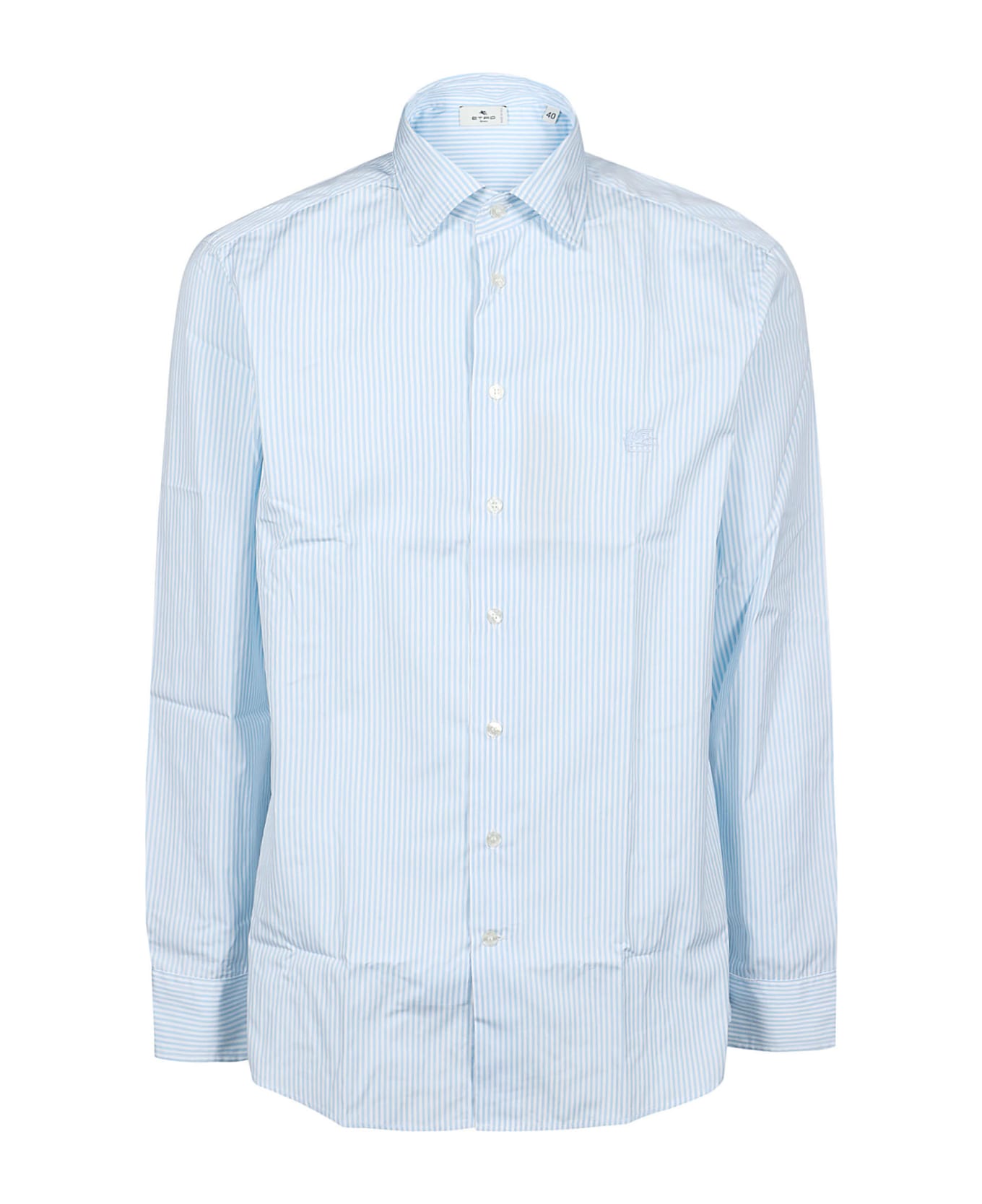 Etro Roma Long Sleeve Shirt - Bianco/azzurro シャツ