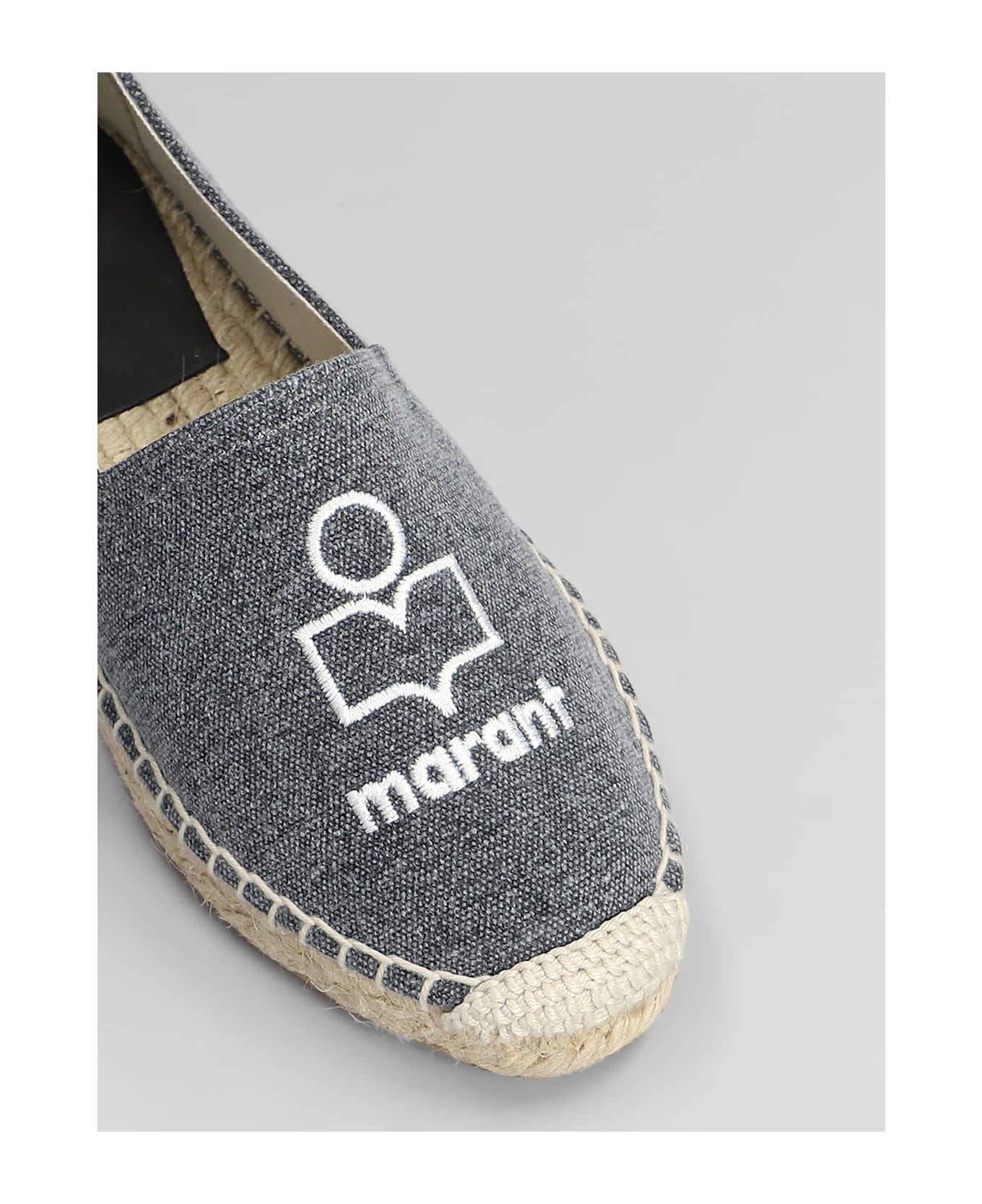 Isabel Marant Canae Espadrilles In Black Cotton - black