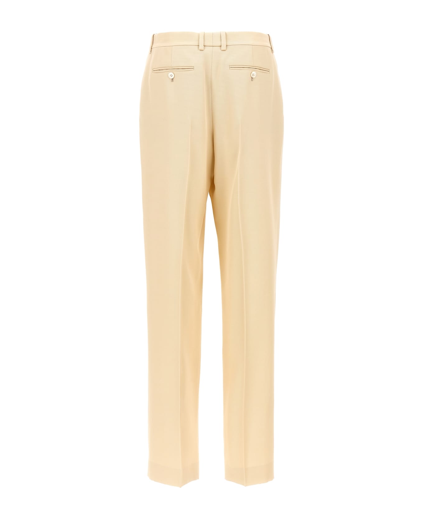 Tom Ford Pants With Front Pleats - Beige