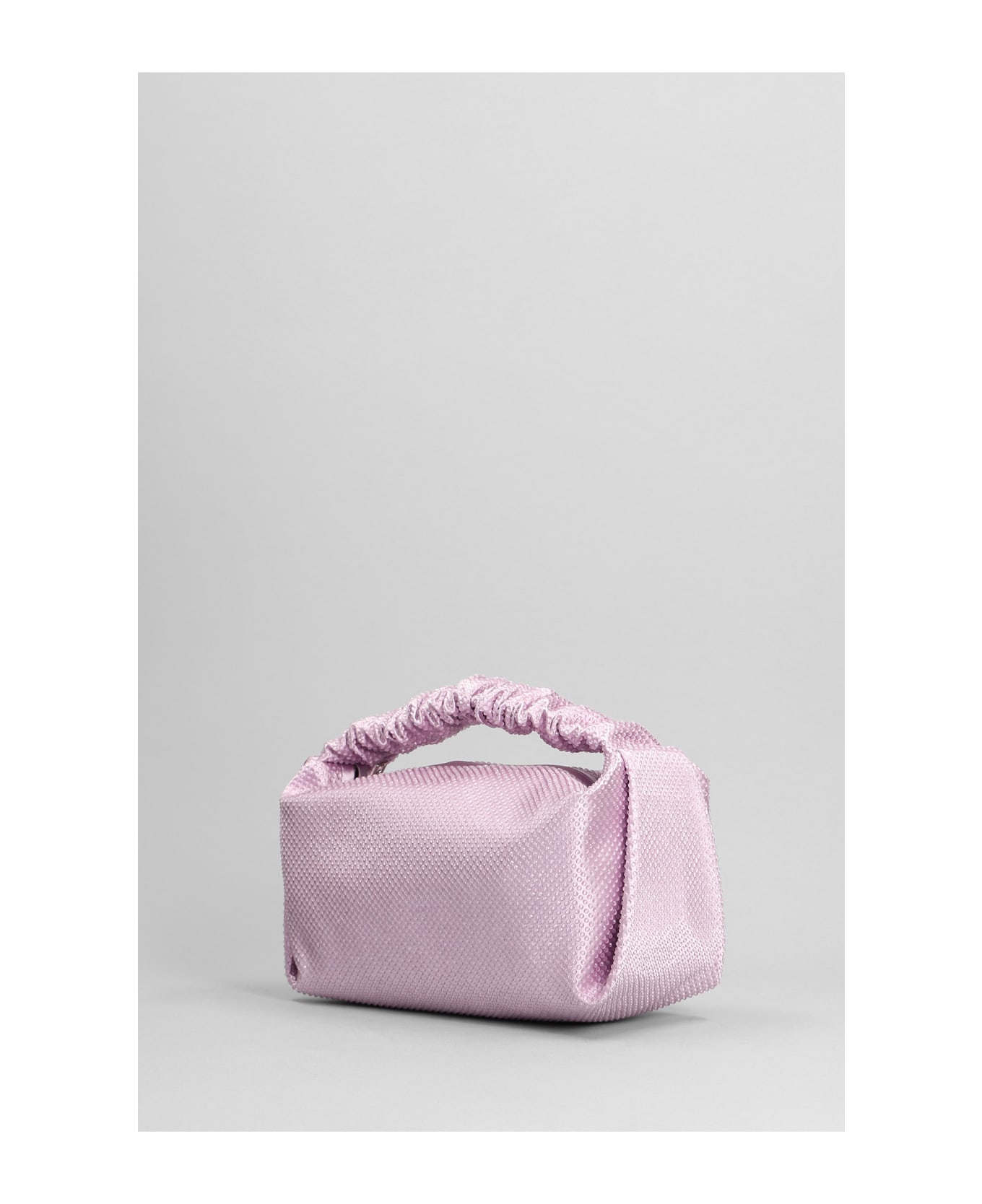 Alexander Wang Scrunchie Mini Hand Bag In Rose-pink Satin - rose-pink