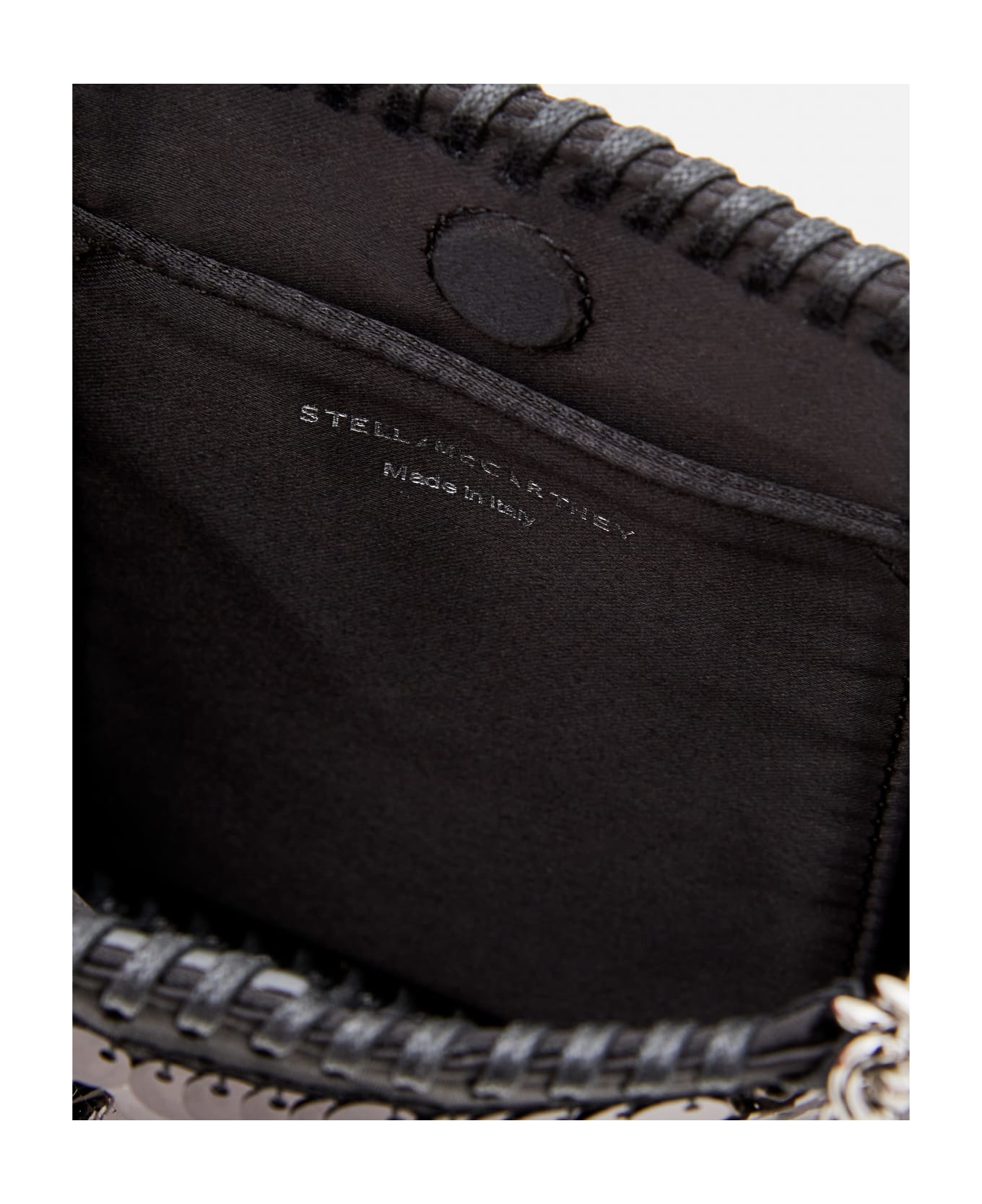 Stella McCartney Mini Shoulder Bag Oversized Paillettes - Black ショルダーバッグ