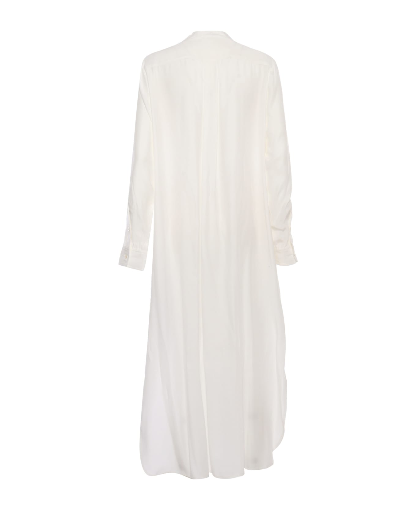 Parosh White Silk Shirt - WHITE