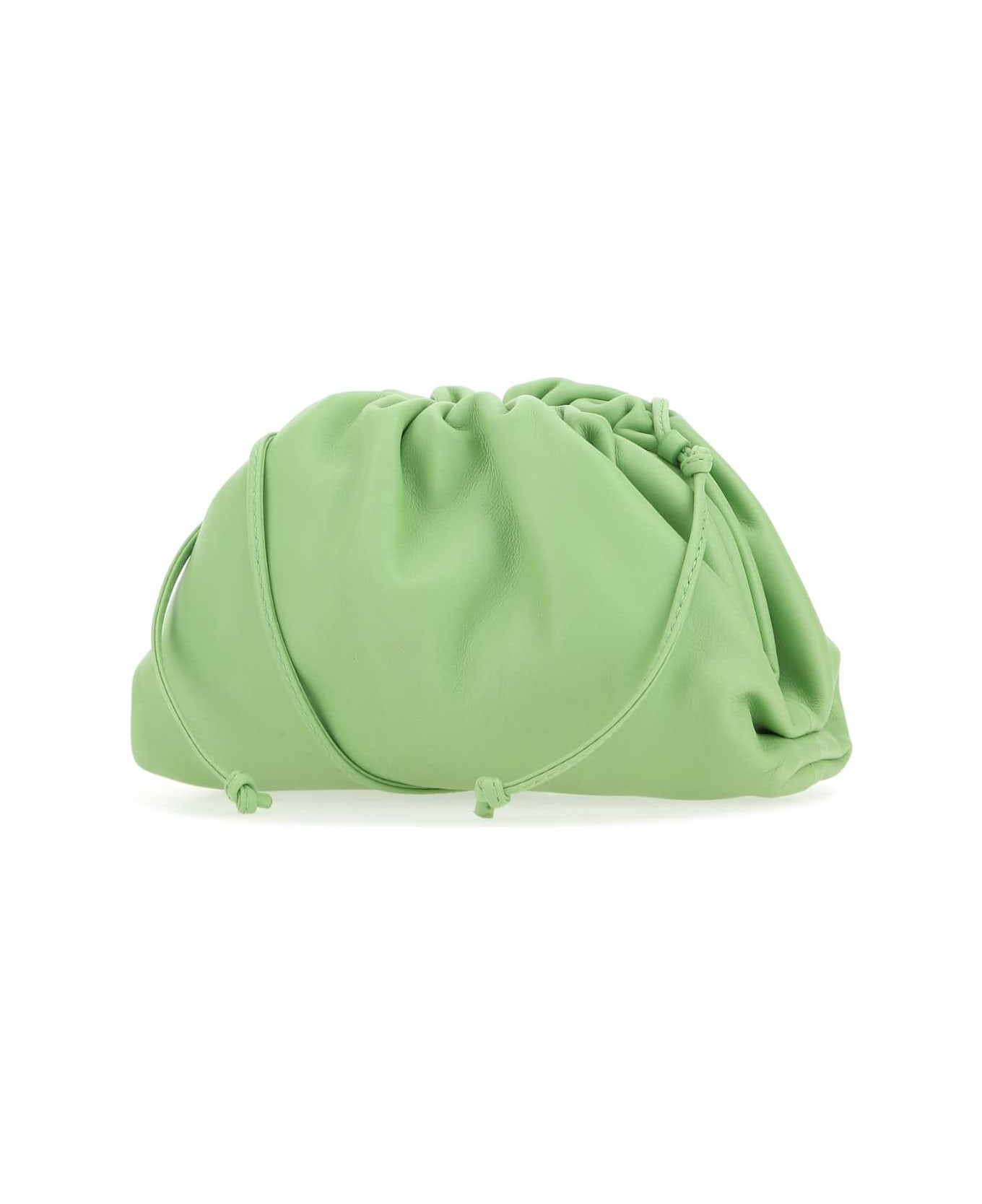 Bottega Veneta Pastel Green Nappa Leather Mini Pouch Clutch - 3840