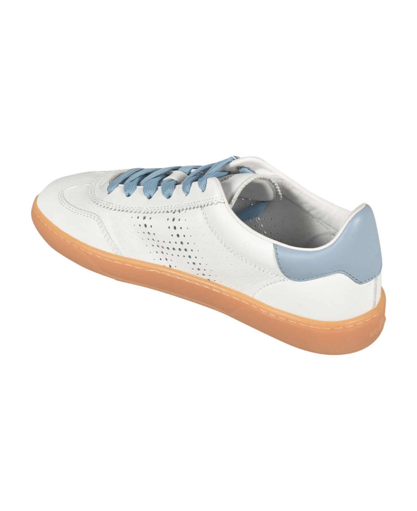Hogan Perforated Low Sneakers - Sum Bianco + Azzurro