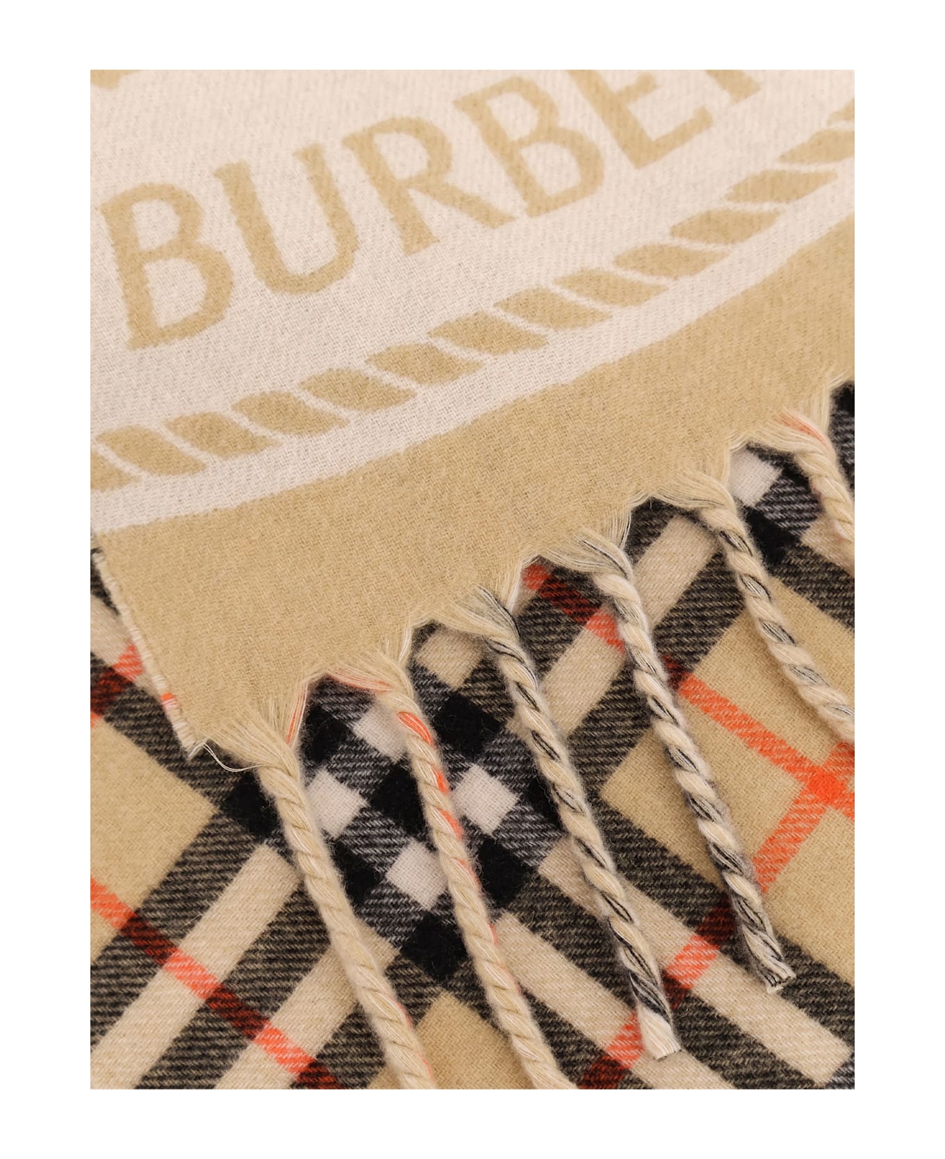 Burberry Reversible Cashmere Scarf - SAND