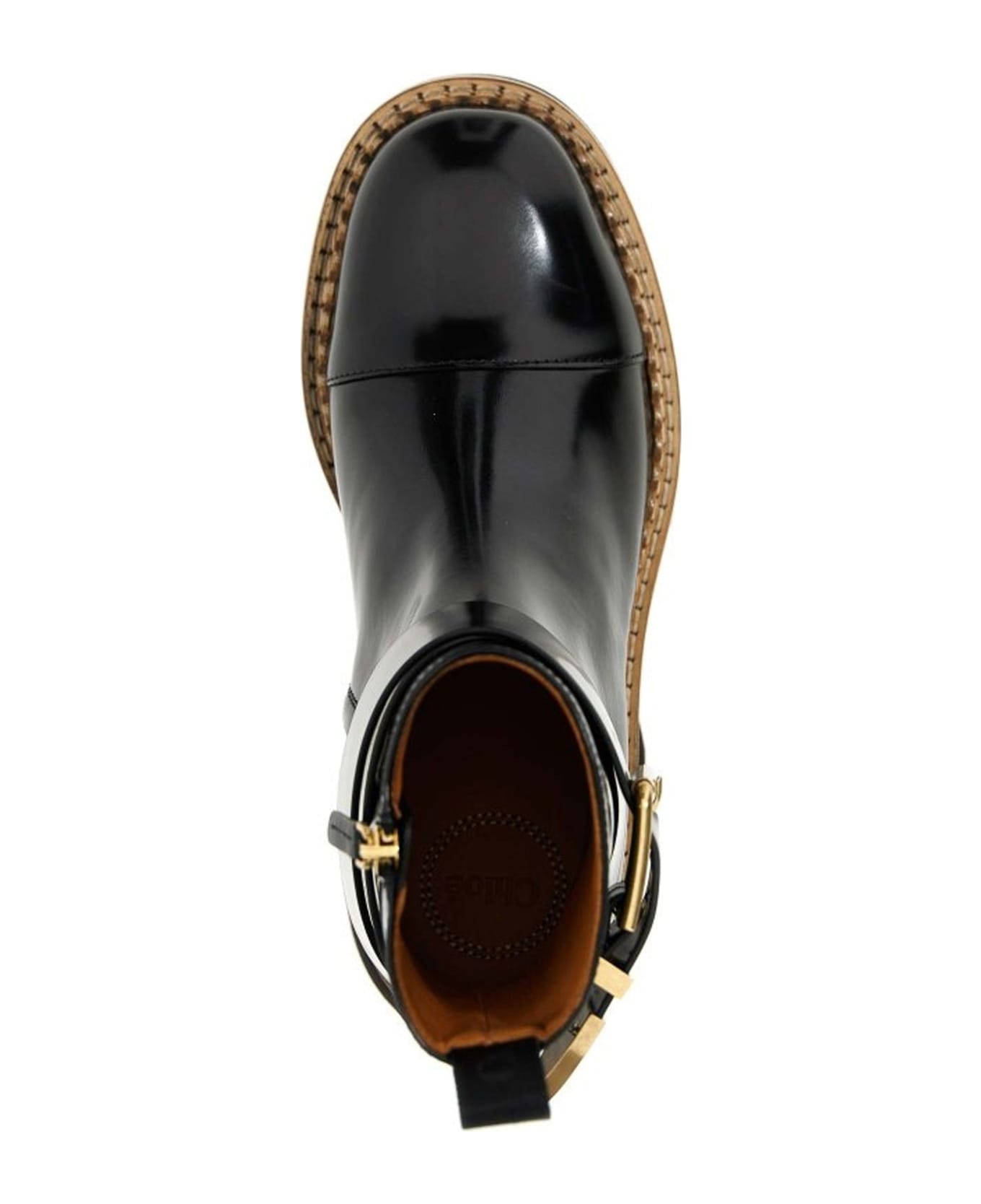 Chloé Owena Leather Boots - Black