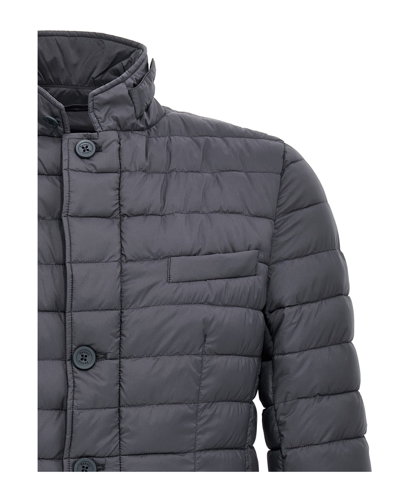 Herno Quilted Puffer Jacket - Blue ダウンジャケット