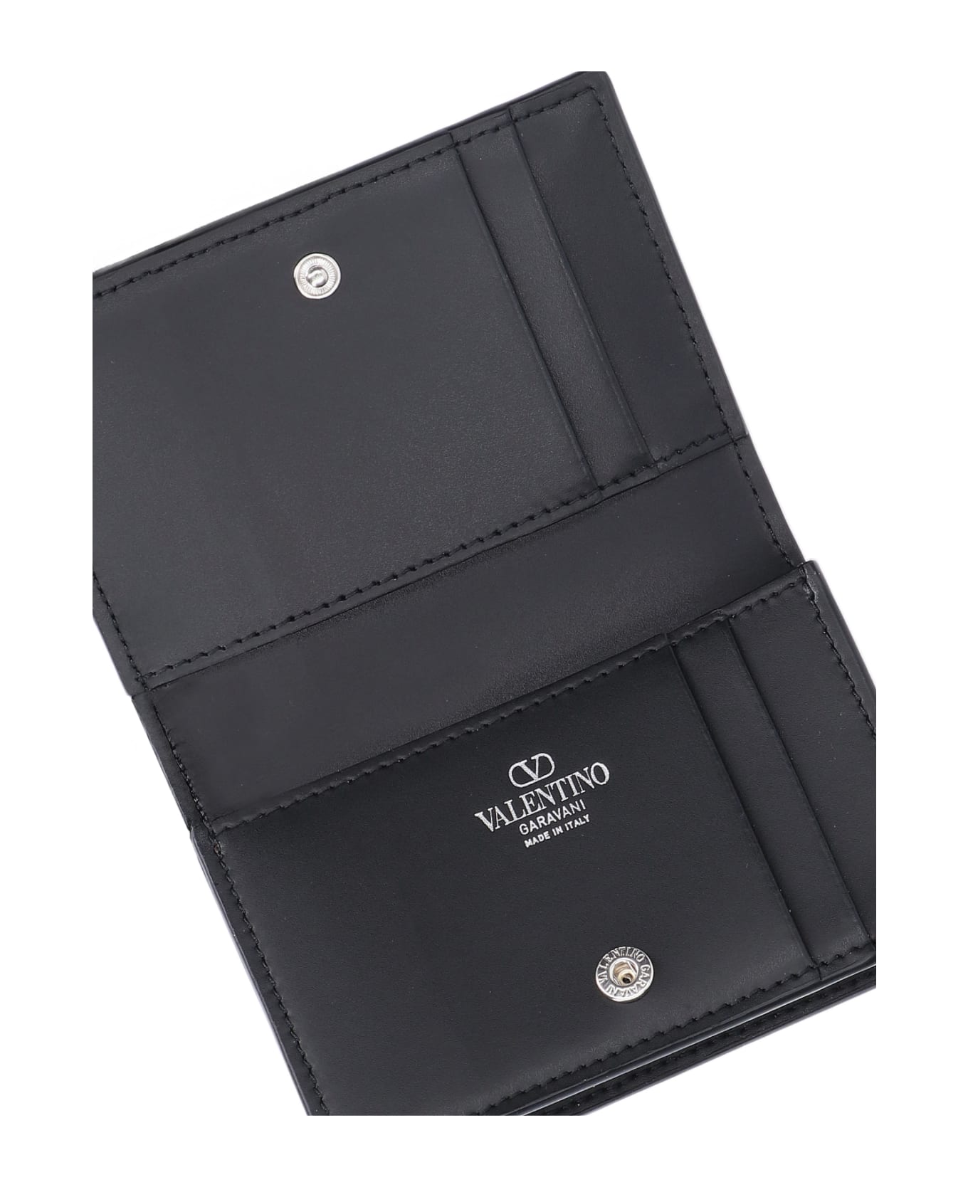 Valentino Garavani Logo Card Holder - Black  