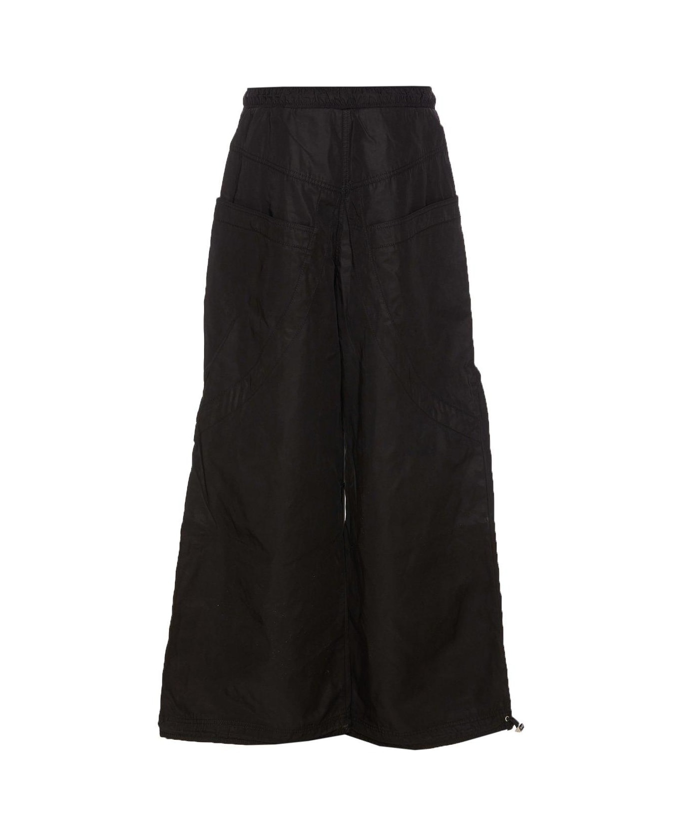 The Attico Oversized Long Pants - BLACK