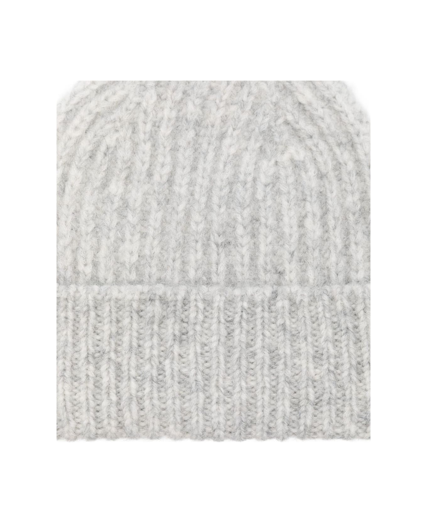 Closed Wool Beanie - Grey
