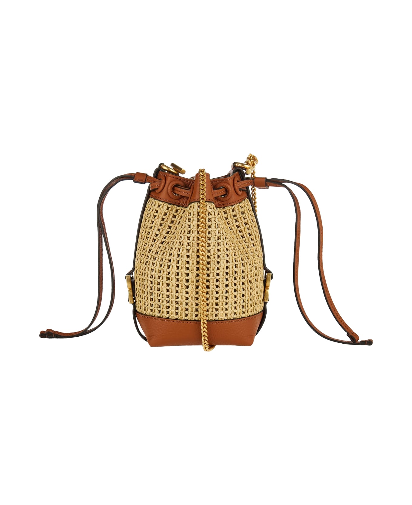 Chloé Marcie Bucket Bag In Tan - Brown