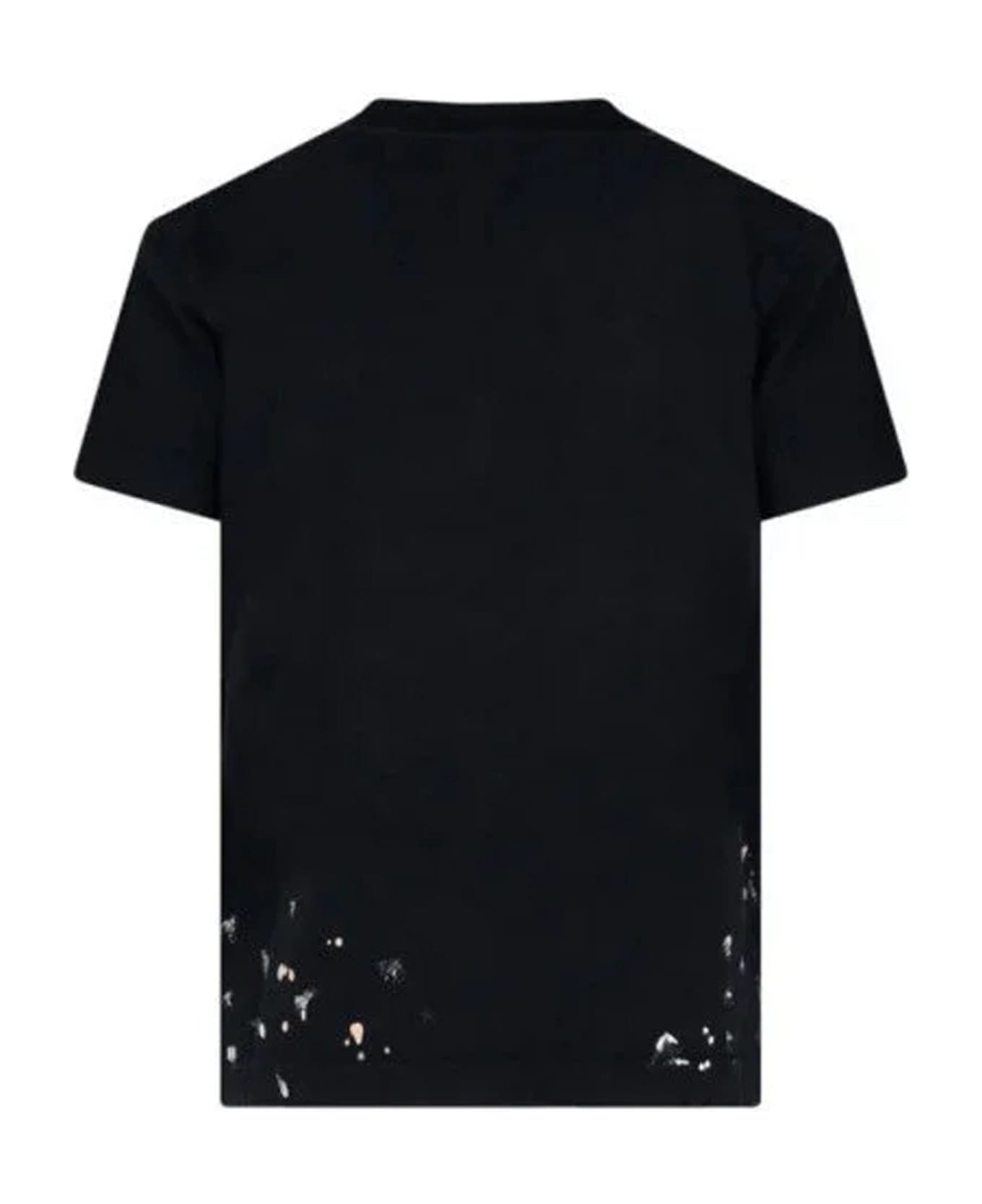 Balenciaga Printed Cotton T-shirt - Black