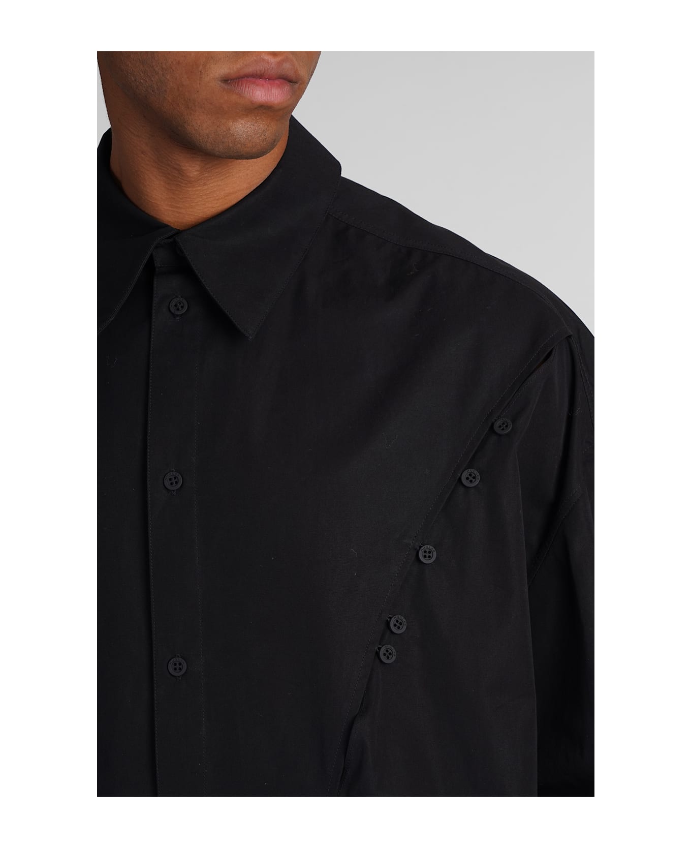 Mugler Shirt In Black Cotton - black