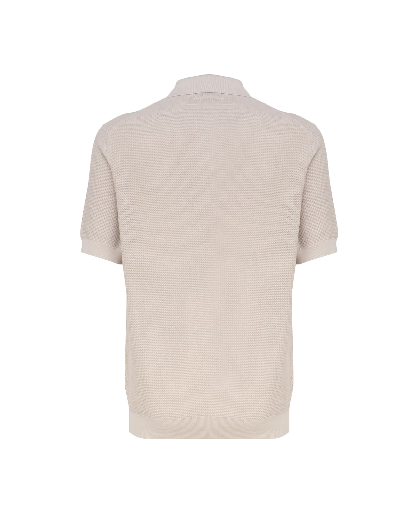 Zegna Cotton Polo Shirt - Beige