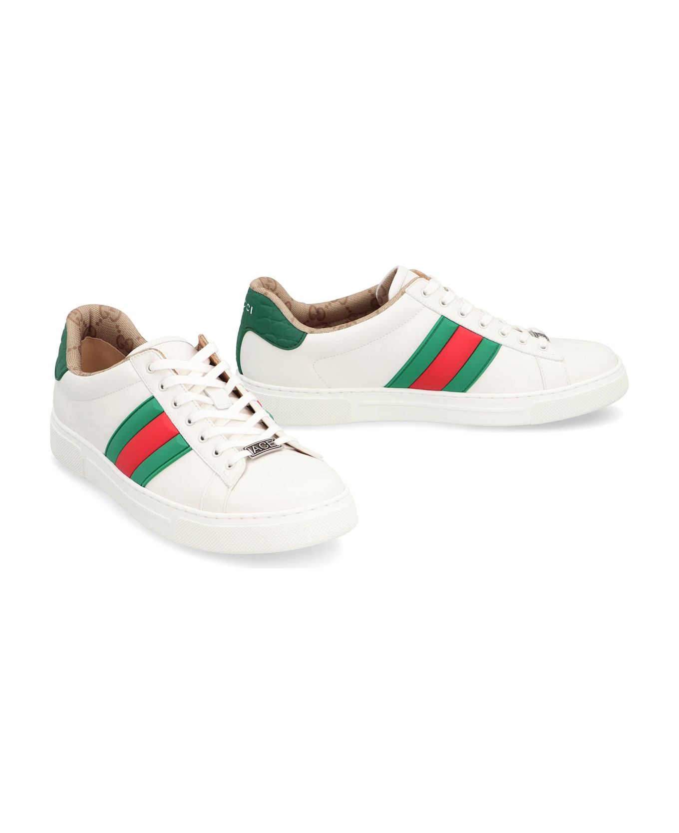 Gucci Ace Leather Low-top Sneakers - White