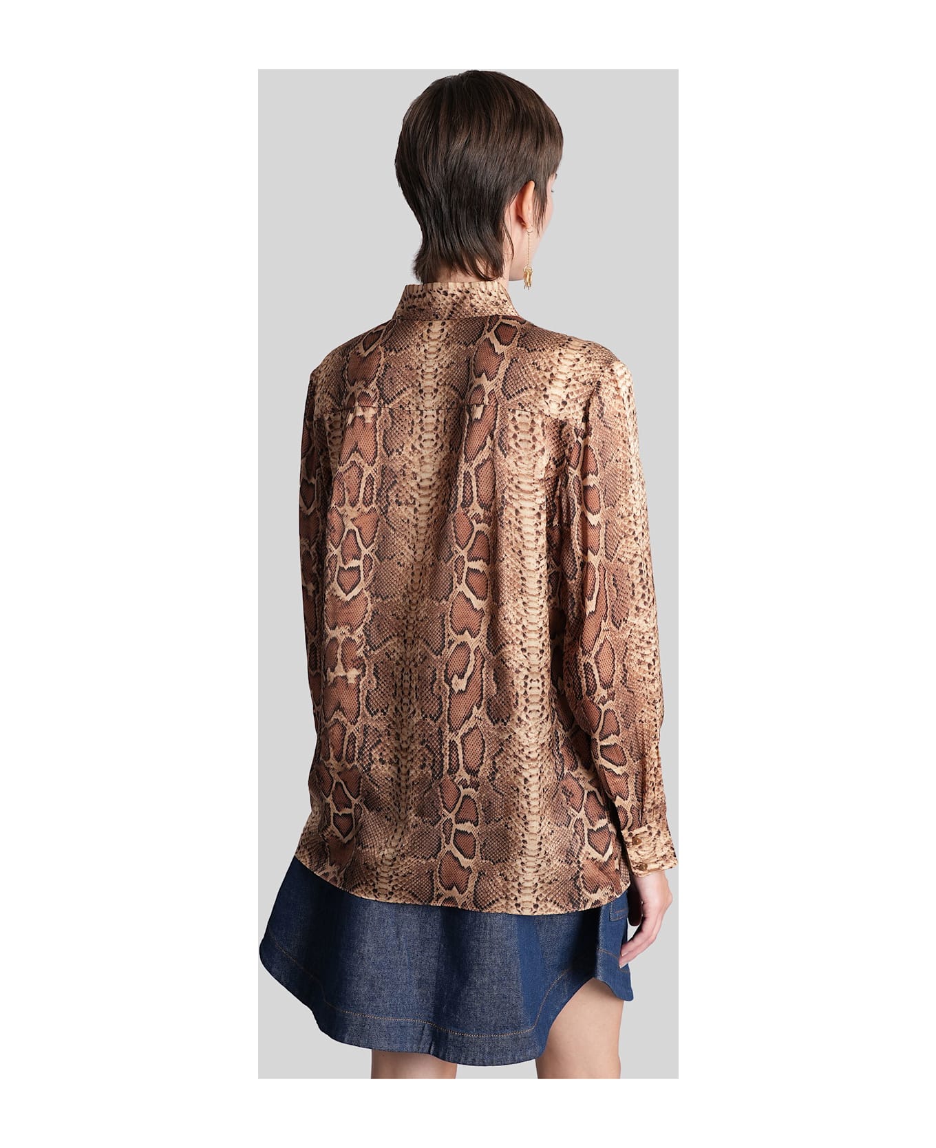 Zimmermann Shirt In Python Print Silk - python print