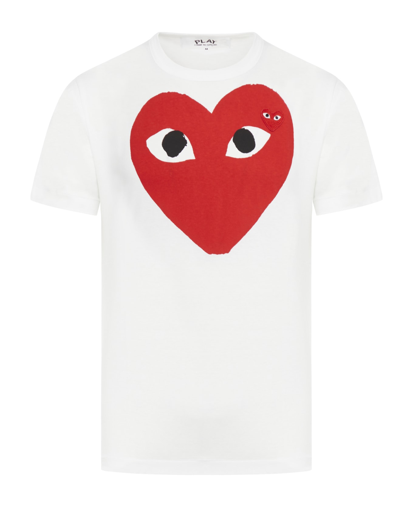 Comme des Garçons Play Play T-shirt Red Heart - White