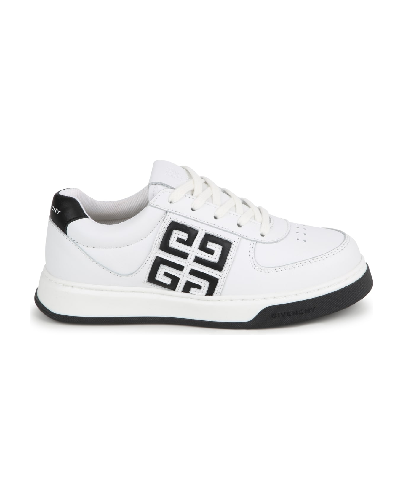 Givenchy 4g Leather Sneakers - Bianco シューズ