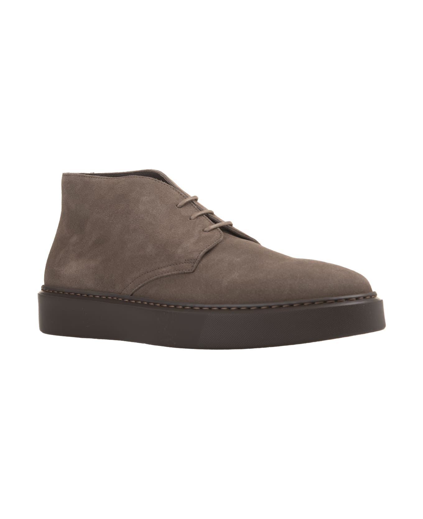Doucal
s Mud Suede Chukka Ankle Boots - Brown