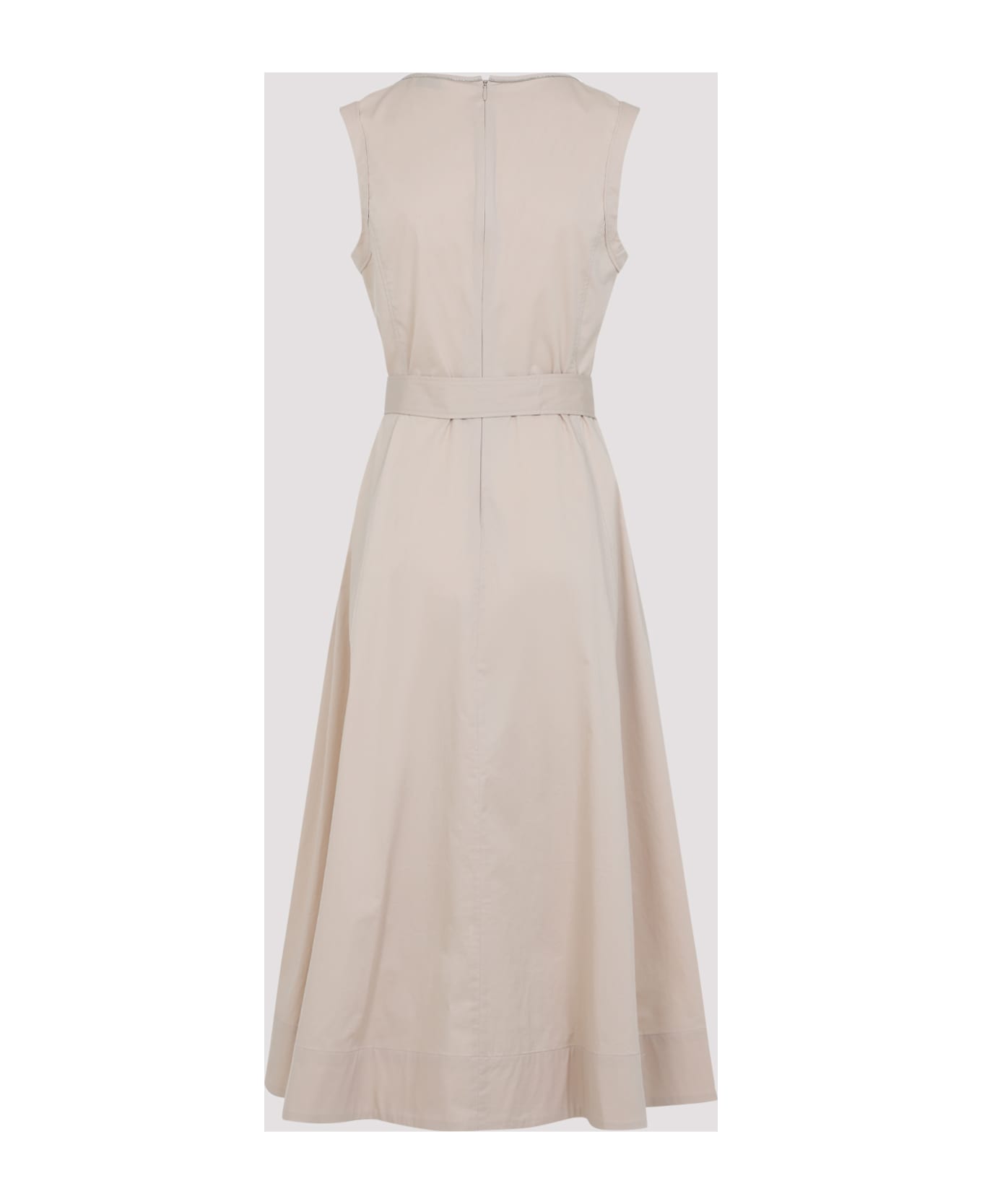 Peserico Cotton Long Dress - Beige Ambrato