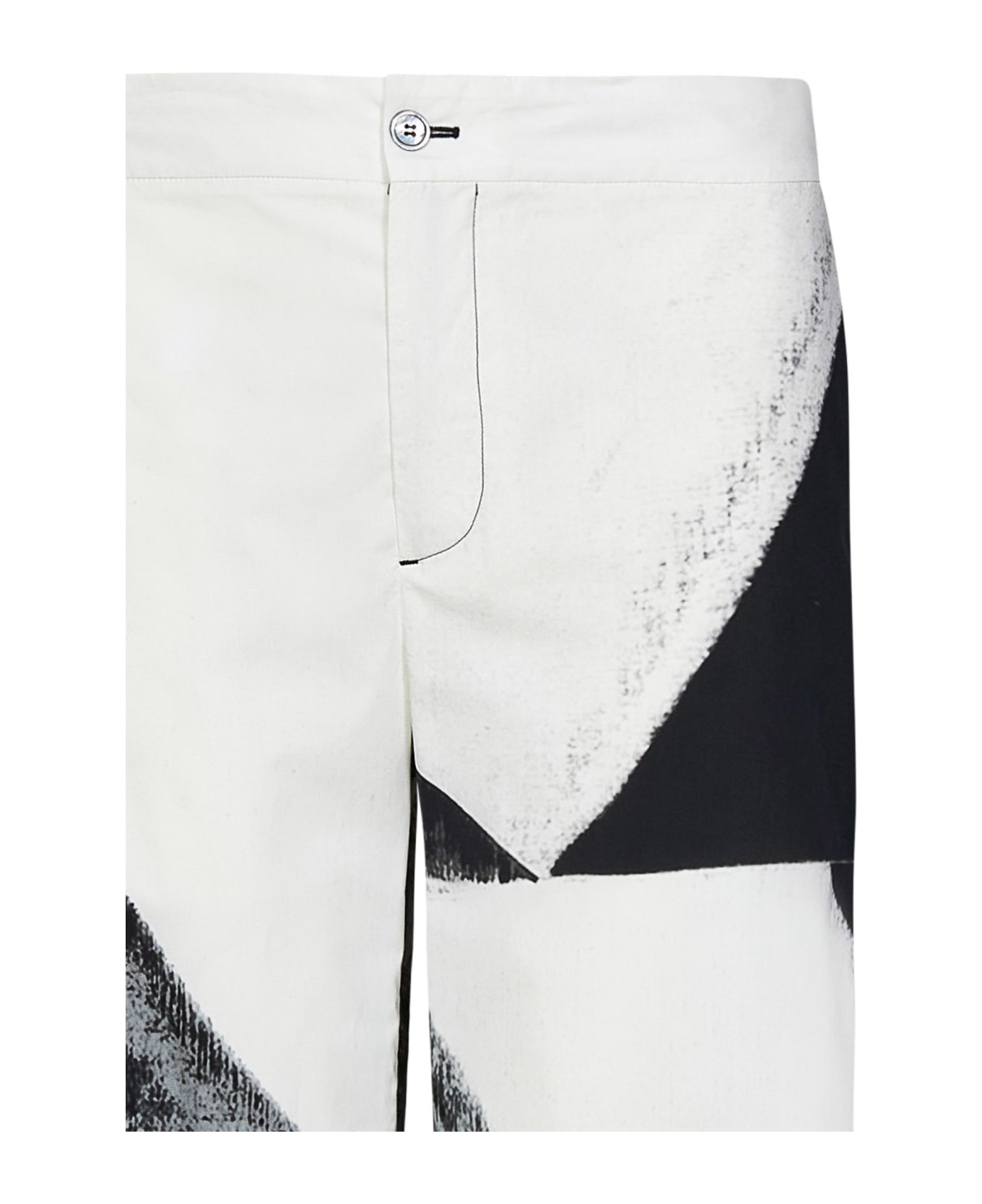 Alexander McQueen Brushstroke Shorts - Black ショートパンツ