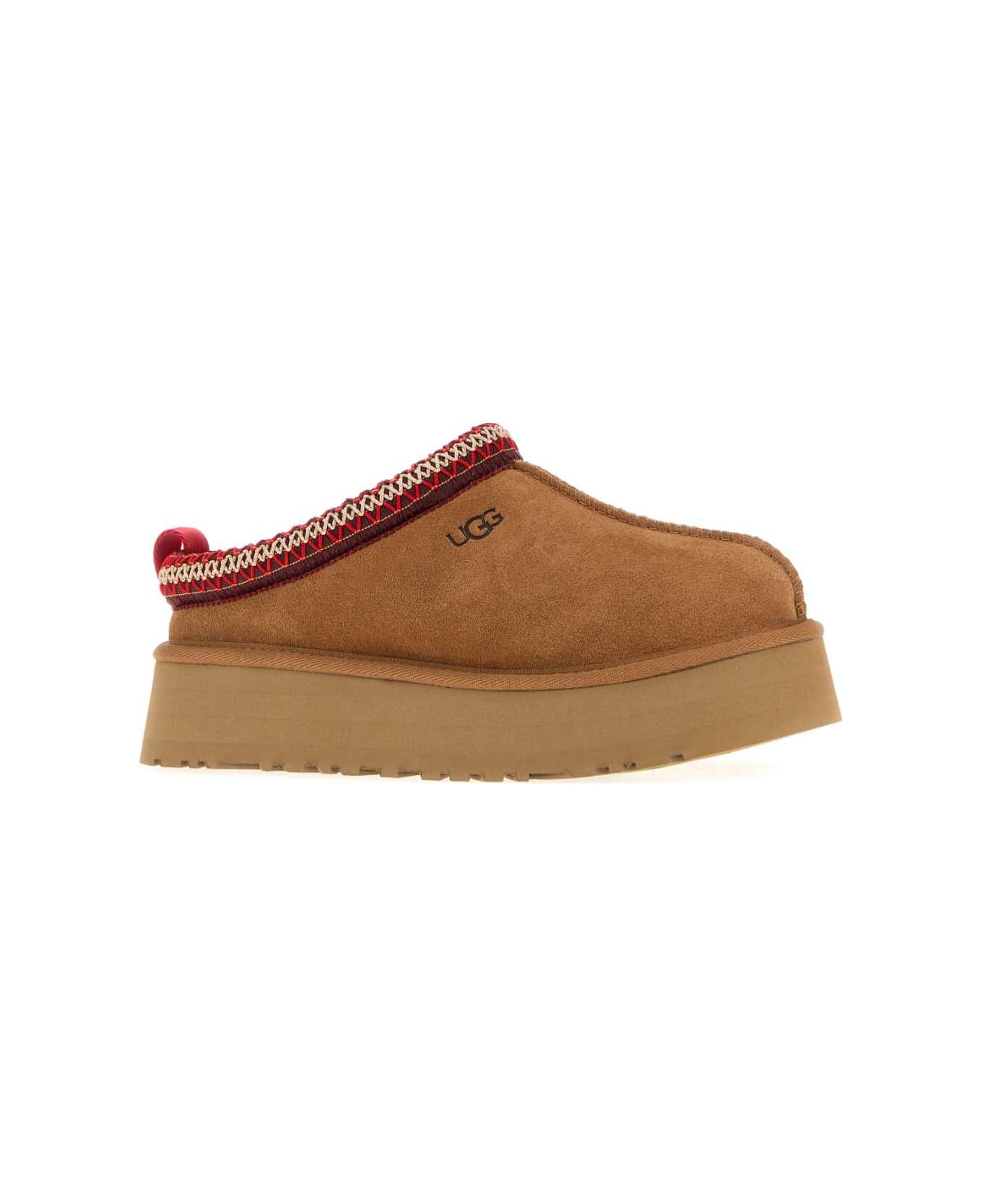 UGG Camel Suede Tazz Ii Slippers - CHESTNUT