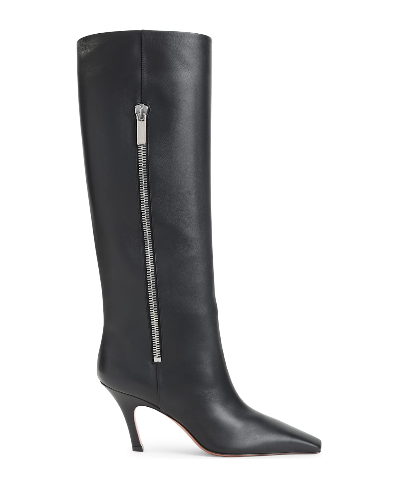 Amina Muaddi Mona 80 Boots - Black