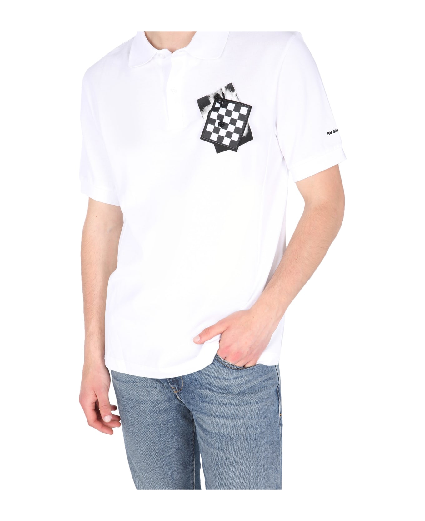 Fred Perry by Raf Simons Regular Fit Polo - BIANCO