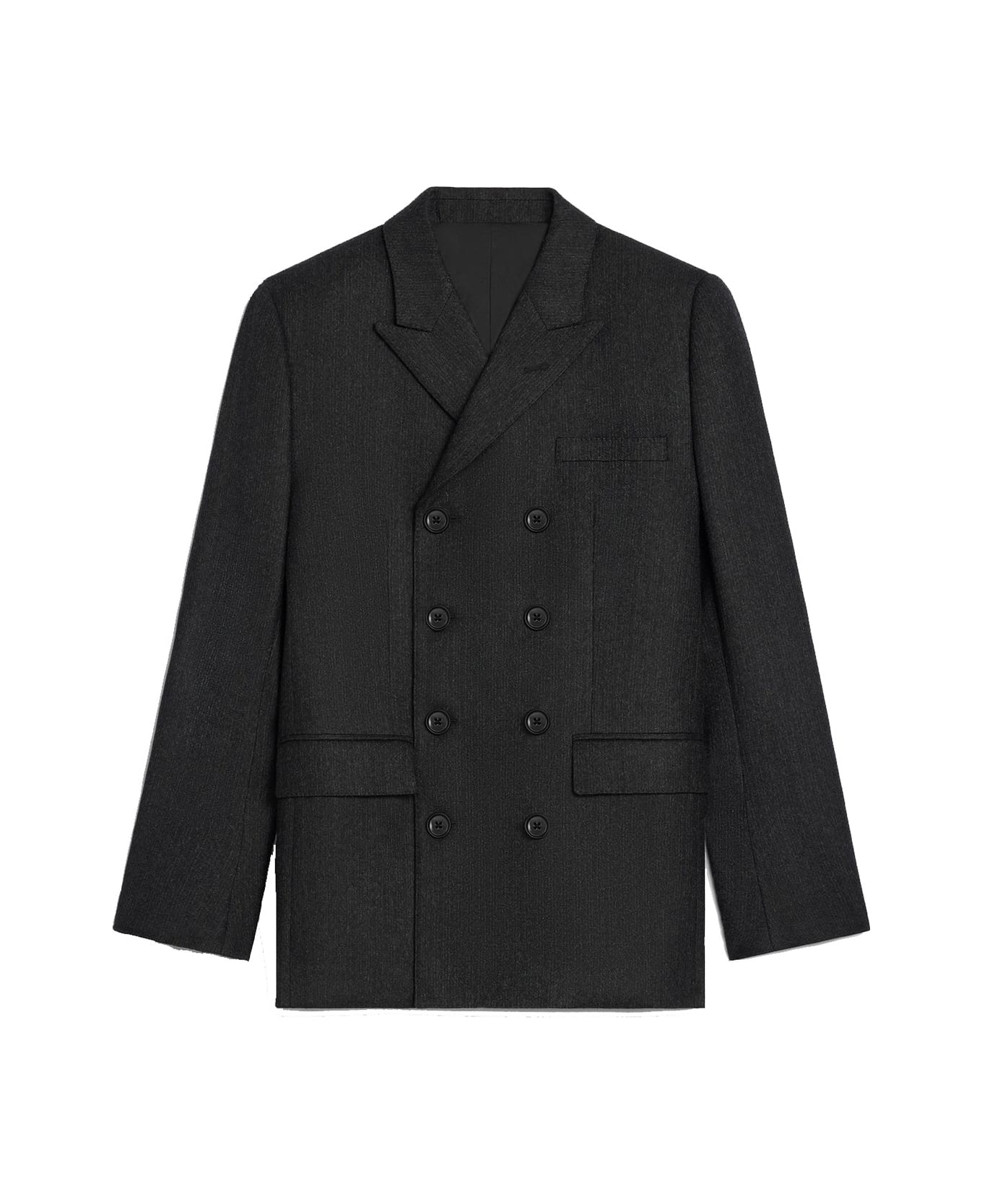 Celine Céline Wool Blazer Jacket - Gray