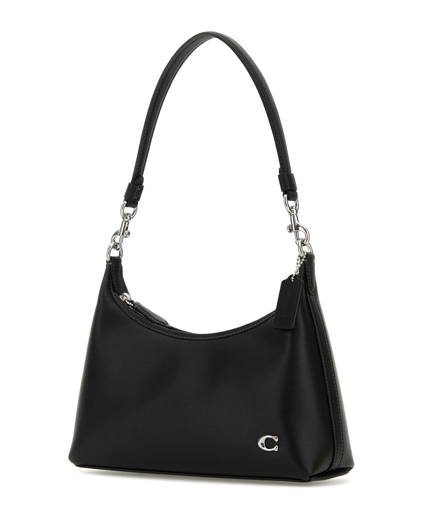 Coach Black Leather Juliet 25 Shoulder Bag - LHBLACK