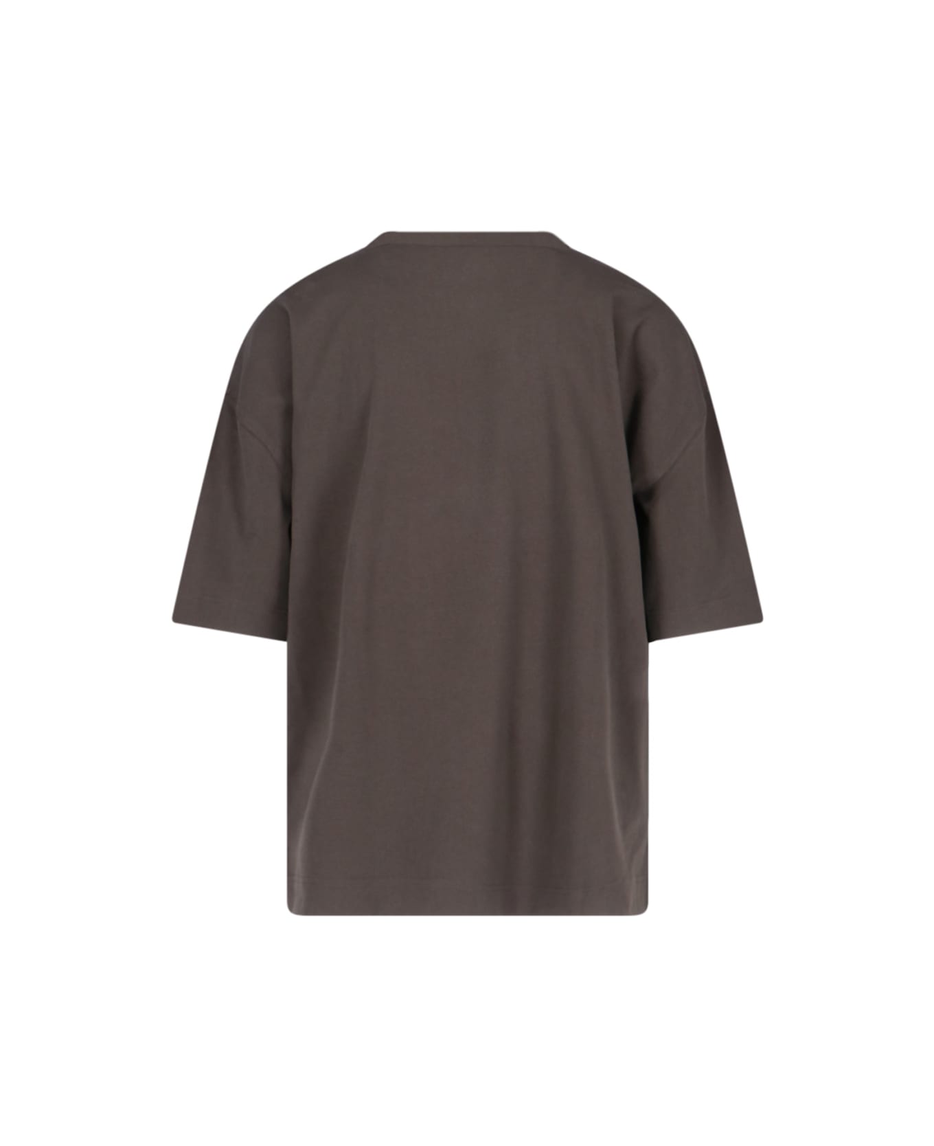 Lemaire Cropped T-shirt With Pocket - Brown シャツ