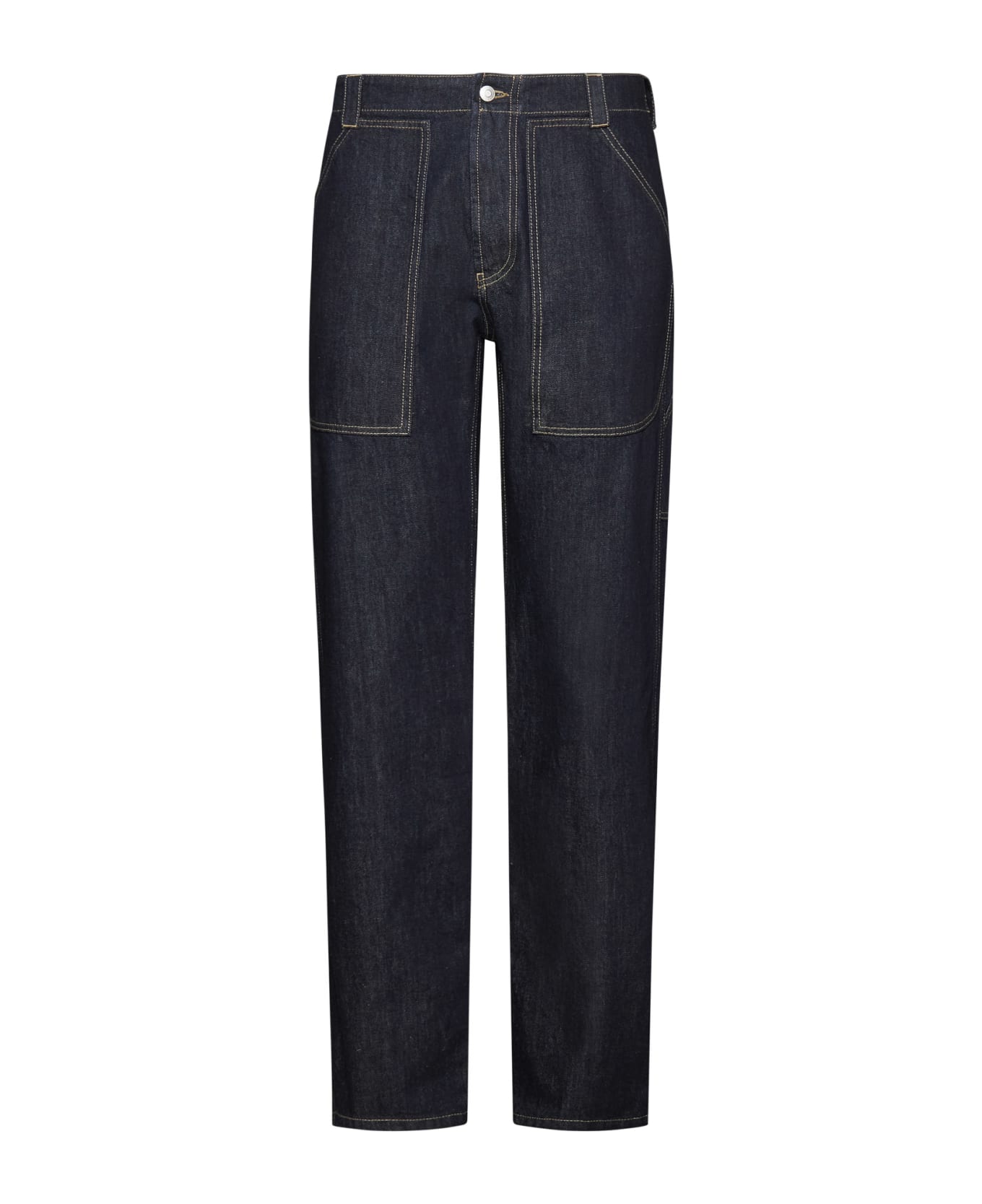 Alexander McQueen Straight Buttoned Jeans - Indigo