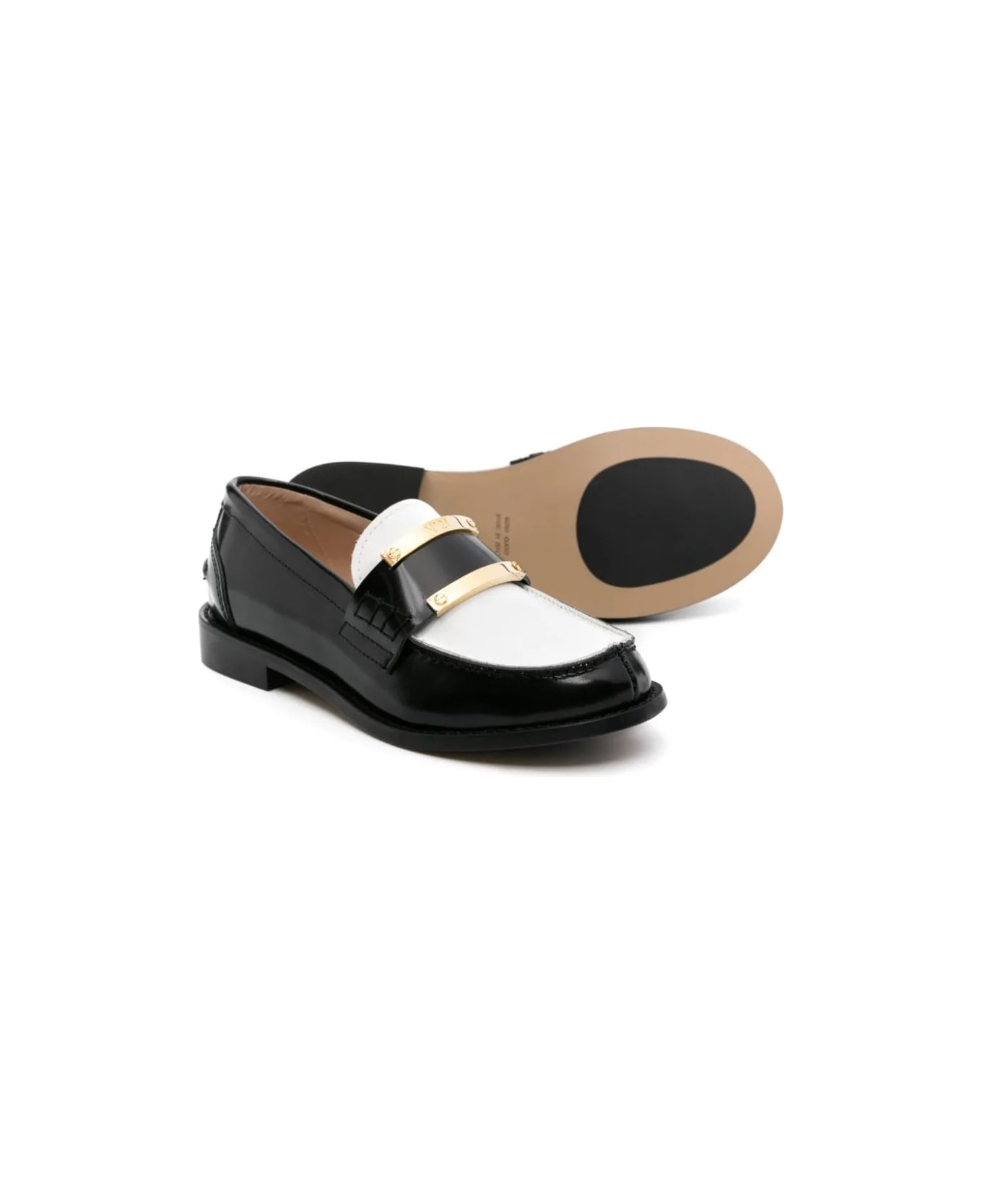 N.21 Loafers With Color-block Design - Black