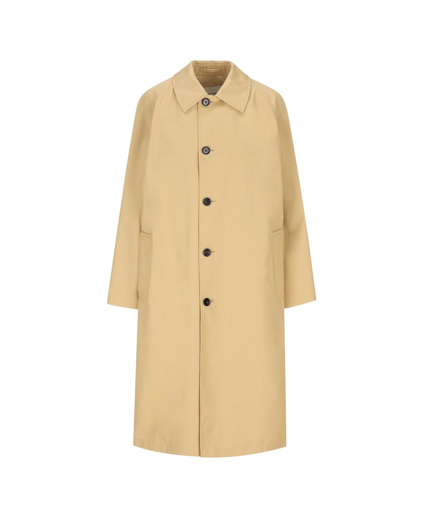 Burberry Car Single Breasted Coat - NEUTRALS