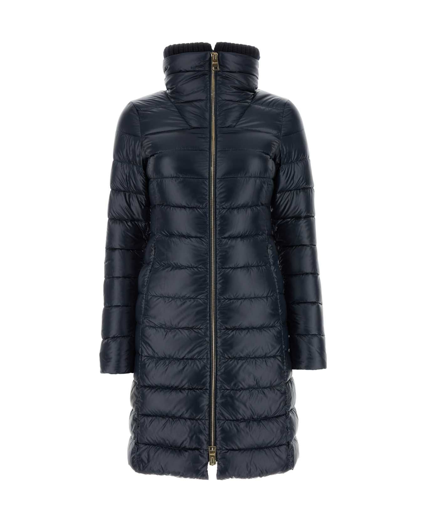 Herno Dark Blue Nylon Down Jacket - BLU