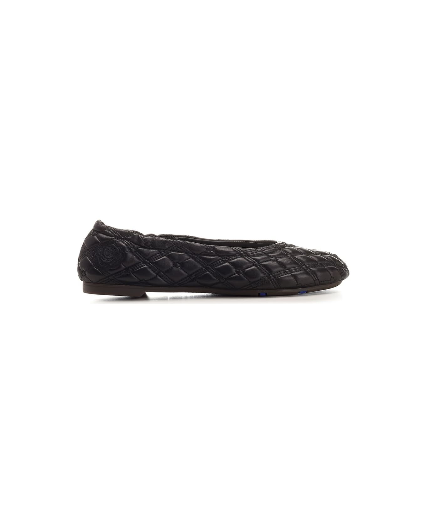 Burberry Black "sadler" Ballet Flat - Black
