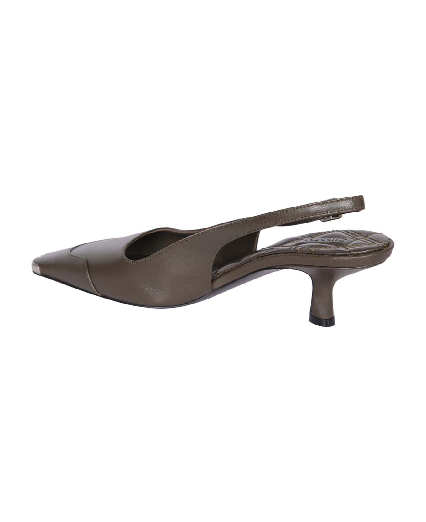 Burberry Black Heel Slingback - Black