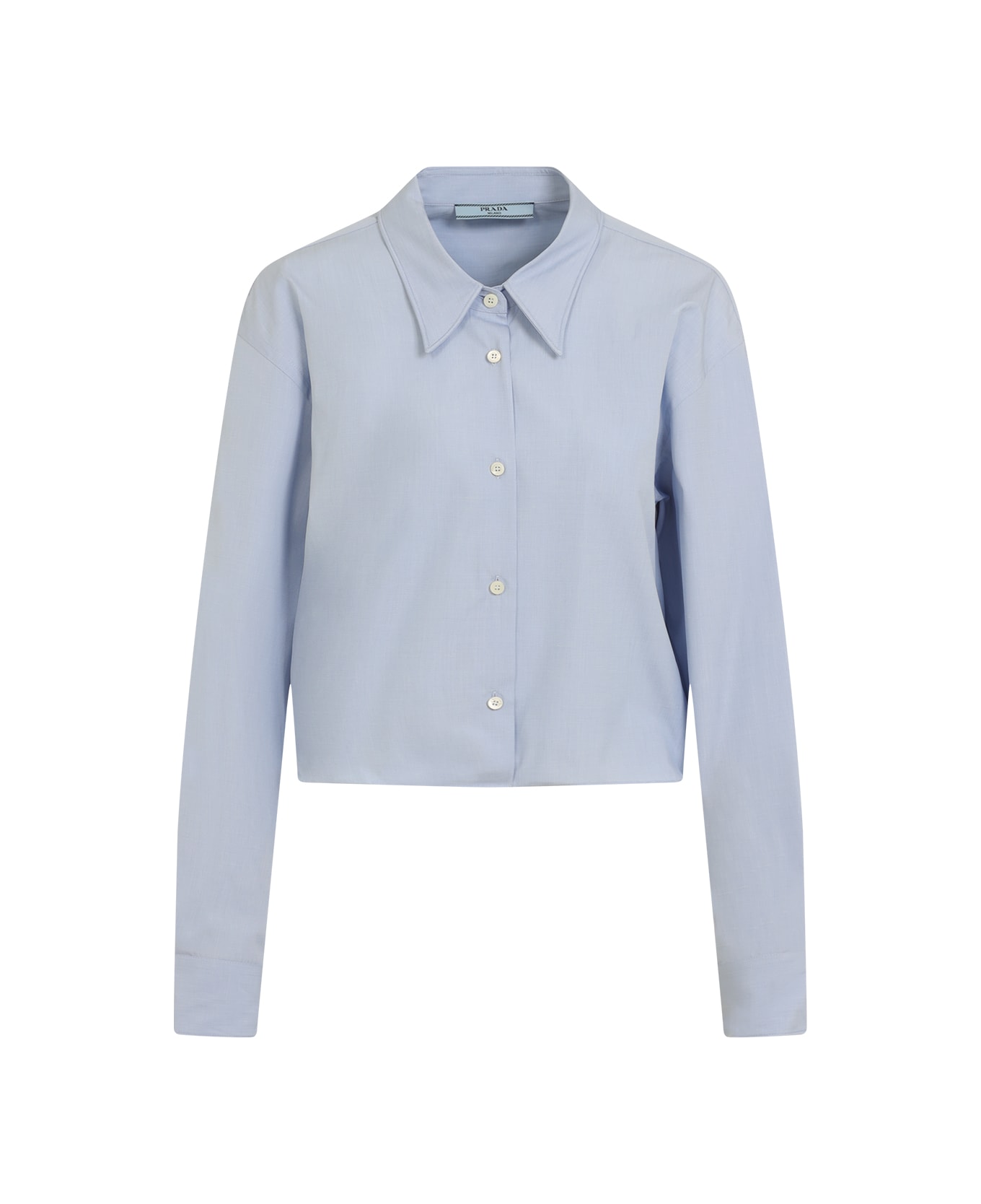 Prada Light Blue Poplin Shirt - CIELO