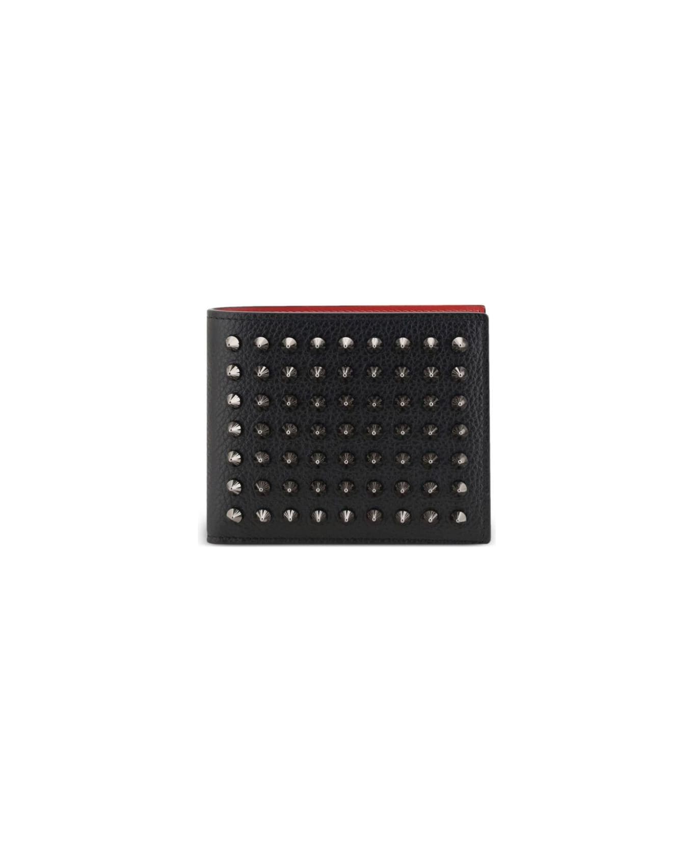 Christian Louboutin Funky Studded Bifold Wallet - Black