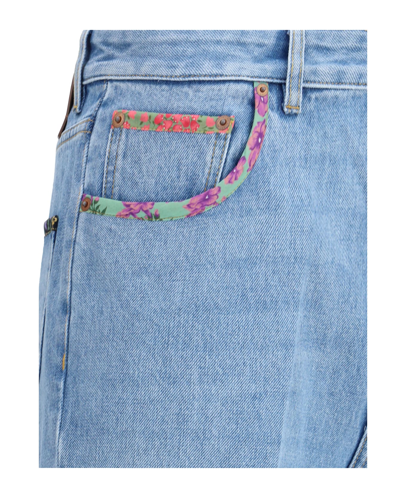 Valentino Jeans With Floral Details